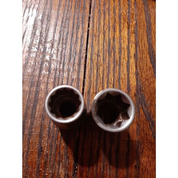 Vintage Lot 2 Craftsman Sears 1/2" 1/2" Drive Sockets G44222 G47502 USA - Picture 4 of 5